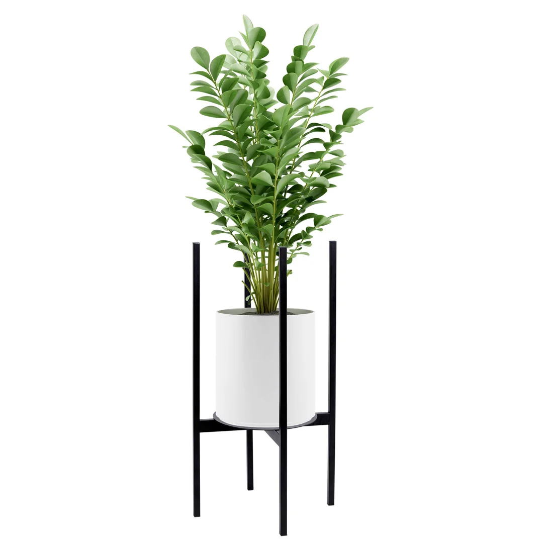 Kwietnik stojący loftowy Torre 70 cm czarny — zdjęcie 2