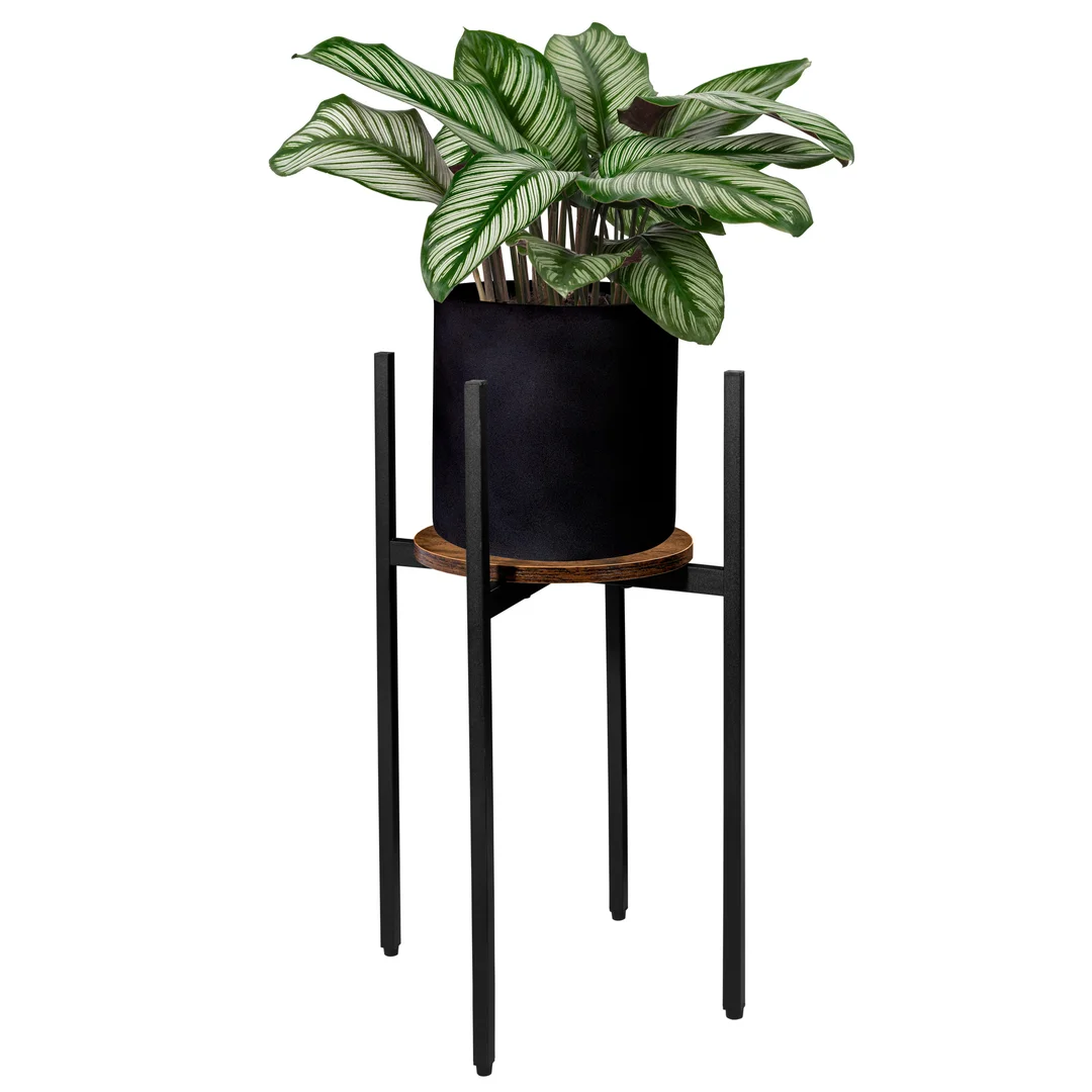 Kwietnik stojący loftowy Torre Rustic 60 cm czarny — zdjęcie 4