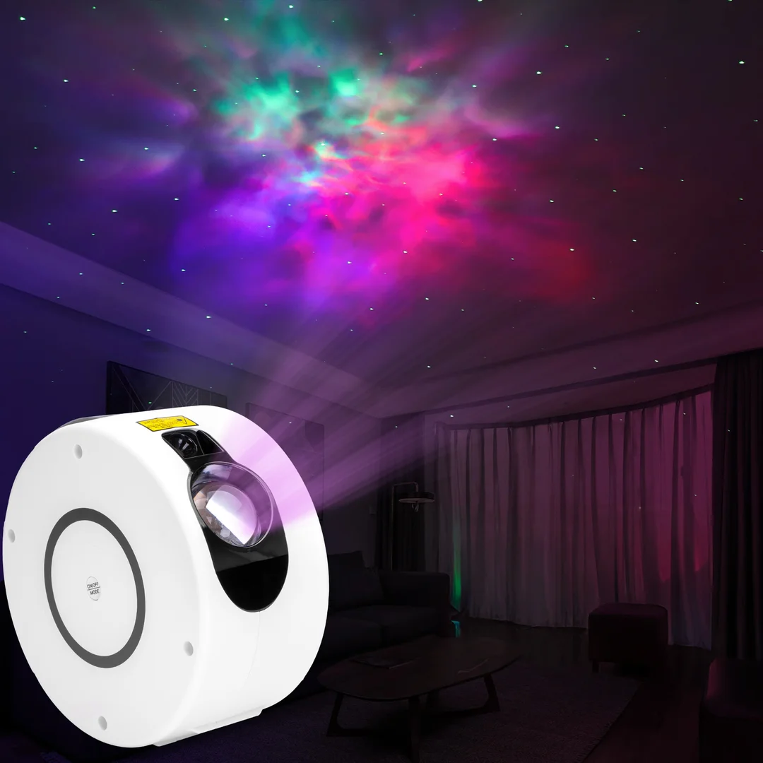 Lampa nocna projektor gwiazd SPIRAL biały — zdjęcie 5