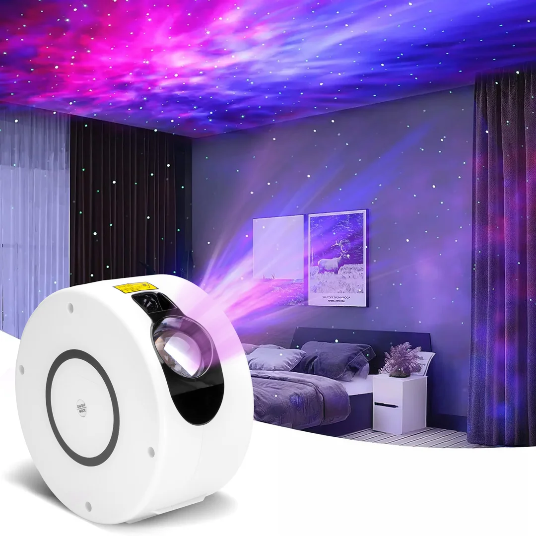 Lampa nocna projektor gwiazd SPIRAL biały — zdjęcie 6
