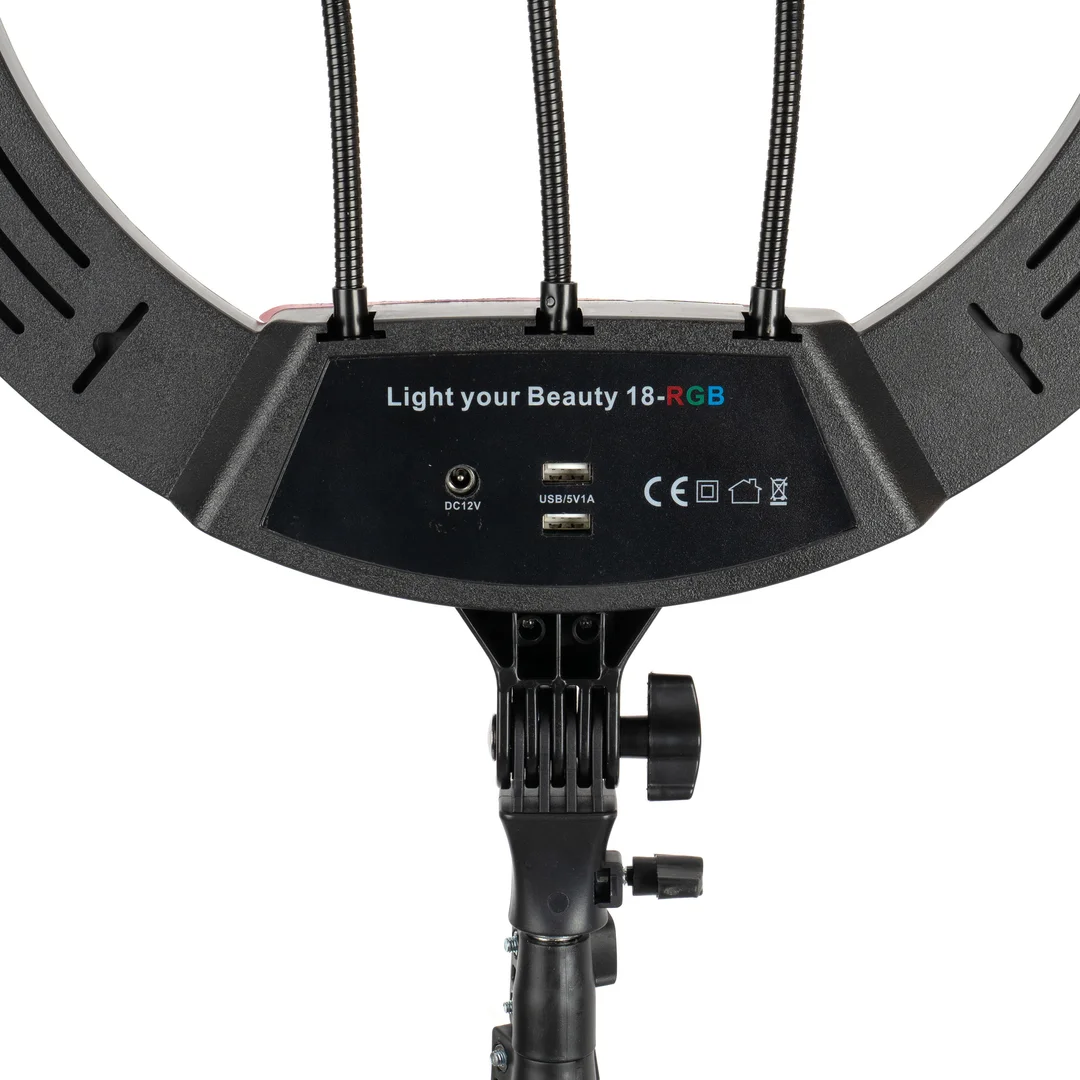 Lampa pierścieniowa LUMO LED RGB ring do filmów zdjęć makijażu — zdjęcie 7