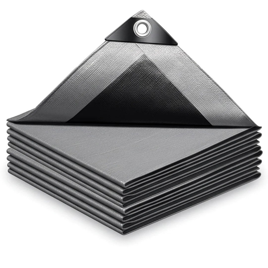 Plandeka 6x8m srebrna GRENTO 260GSM — zdjęcie 4