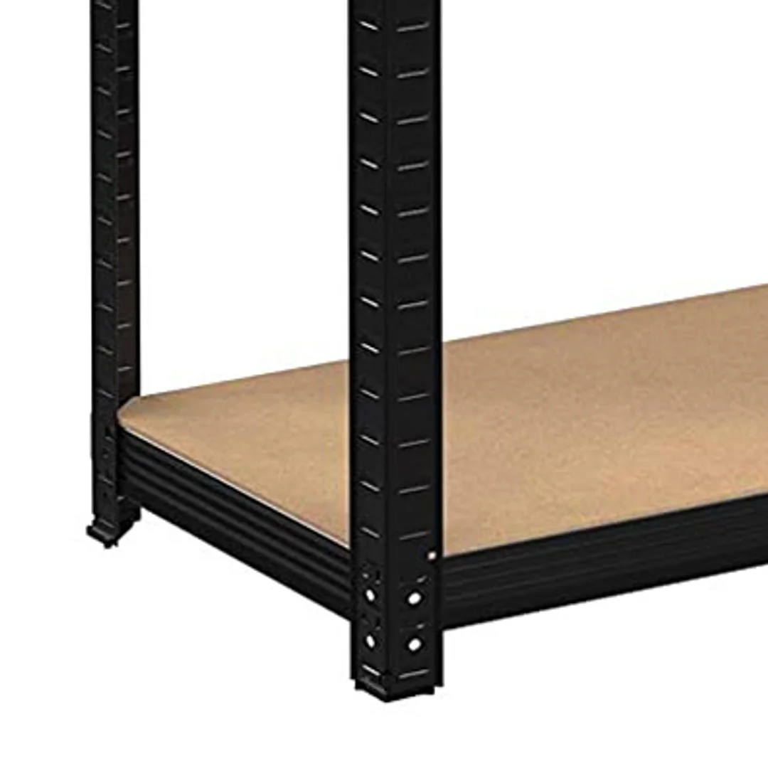 Regał magazynowy 5 poziomów czarny 625kg 150x75x30 cm — zdjęcie 11