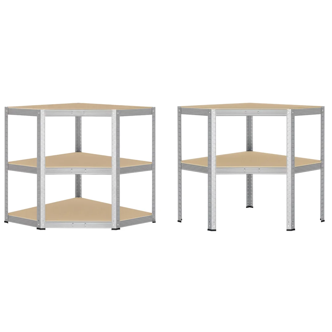 Regał magazynowy narożny 5 poziomów 875 kg 180 x 70 x 40 cm — zdjęcie 8