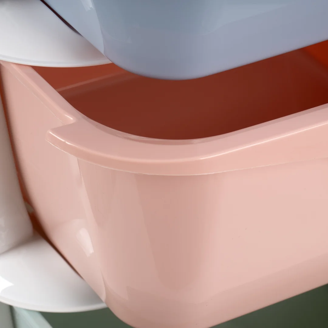 Regał plastikowy na kółkach TOMMY z 5 półkami — zdjęcie 8