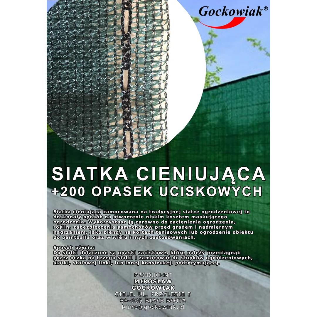 Siatka cieniująca maskująca 135g 1,5X50 m zielona — zdjęcie 2