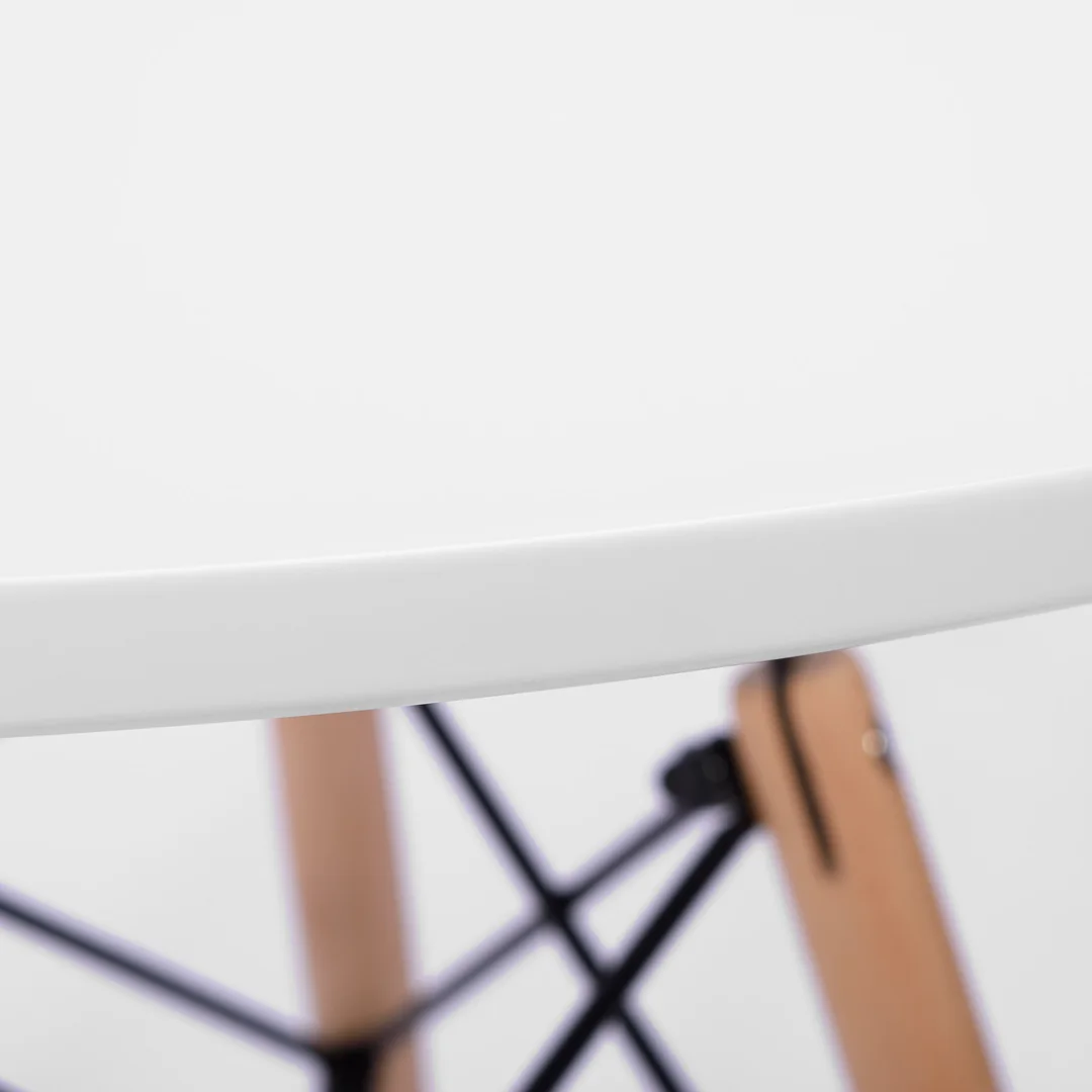 Stolik okrągły PARIS DTW 60 cm biały — zdjęcie 4