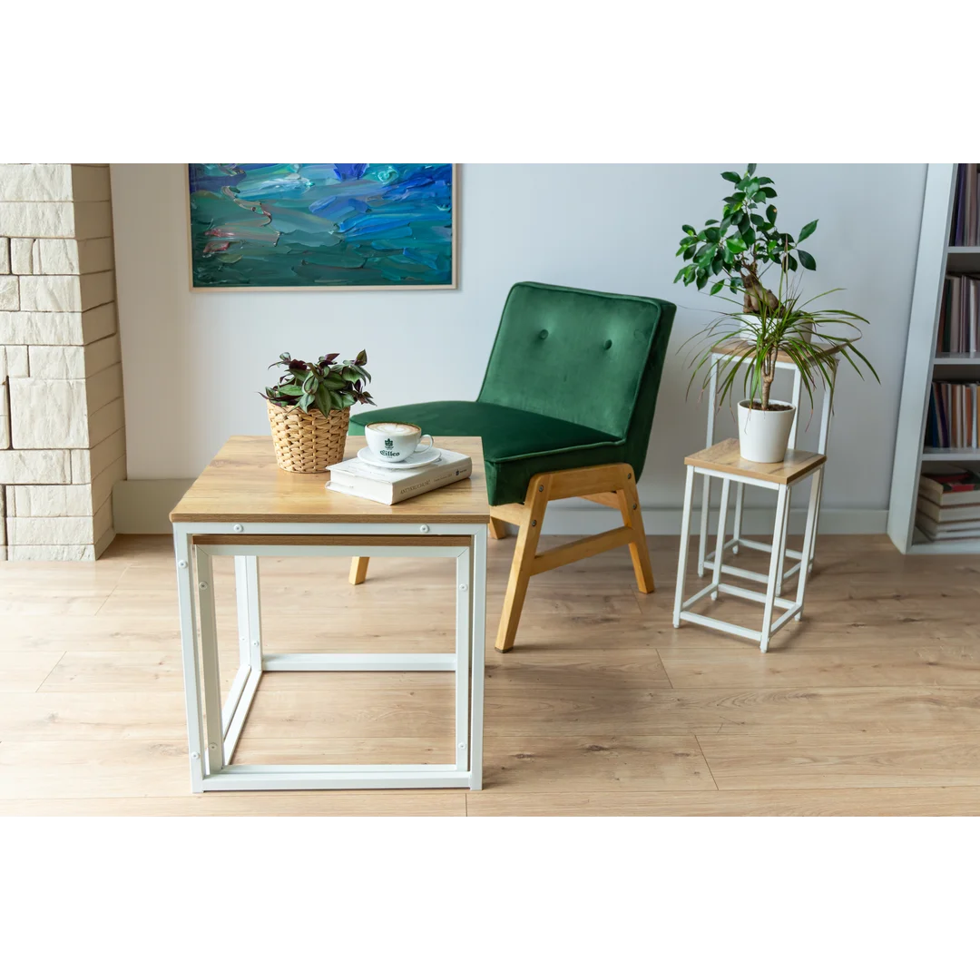 Stoliki kawowe PRAVEN CRAFT BIAŁY — zdjęcie 6