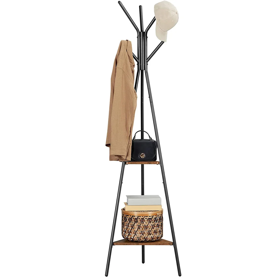 Wieszak loftowy stojący ALDO RUSTIC czarny — zdjęcie 7