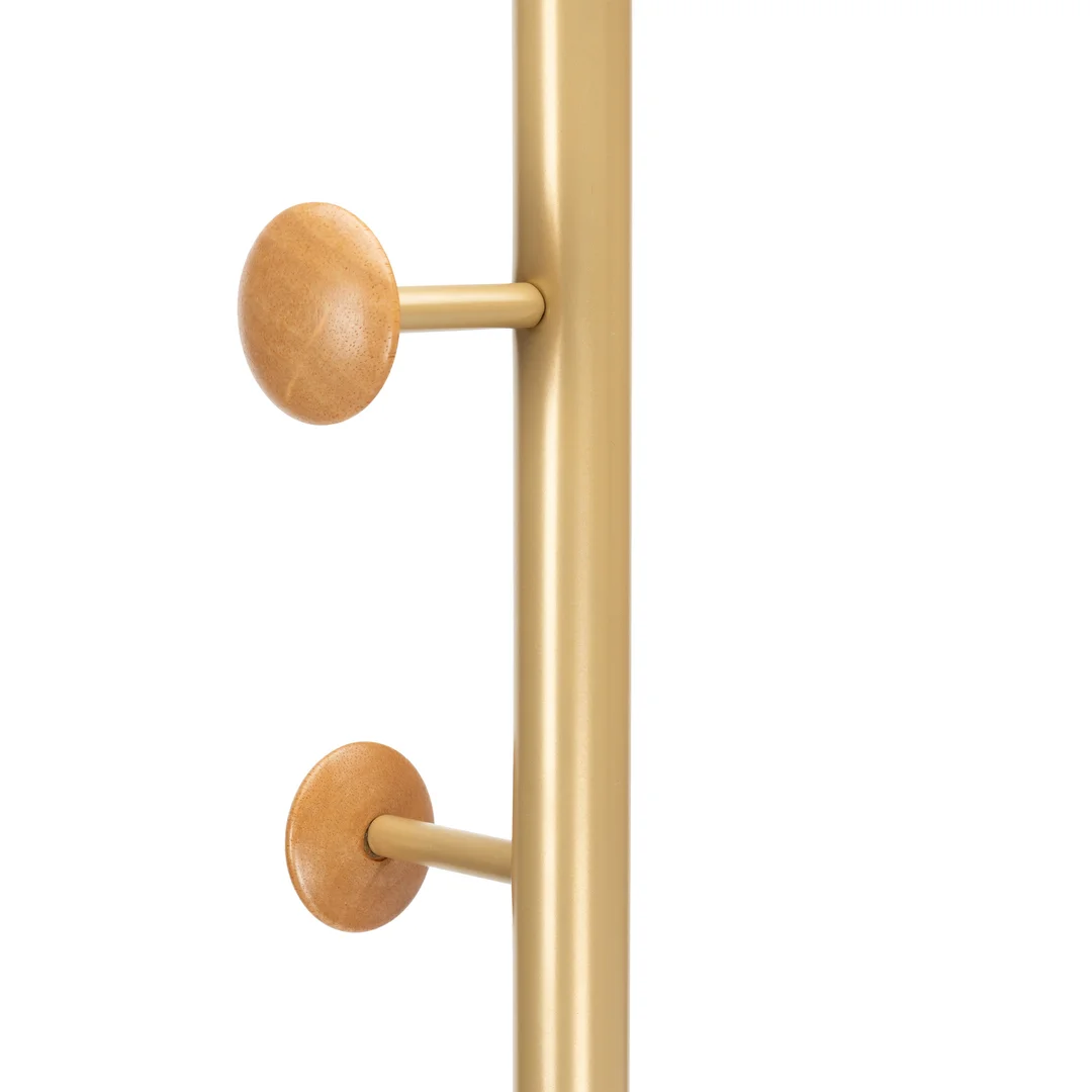 Wieszak stojący ALGER GOLD metalowy — zdjęcie 4