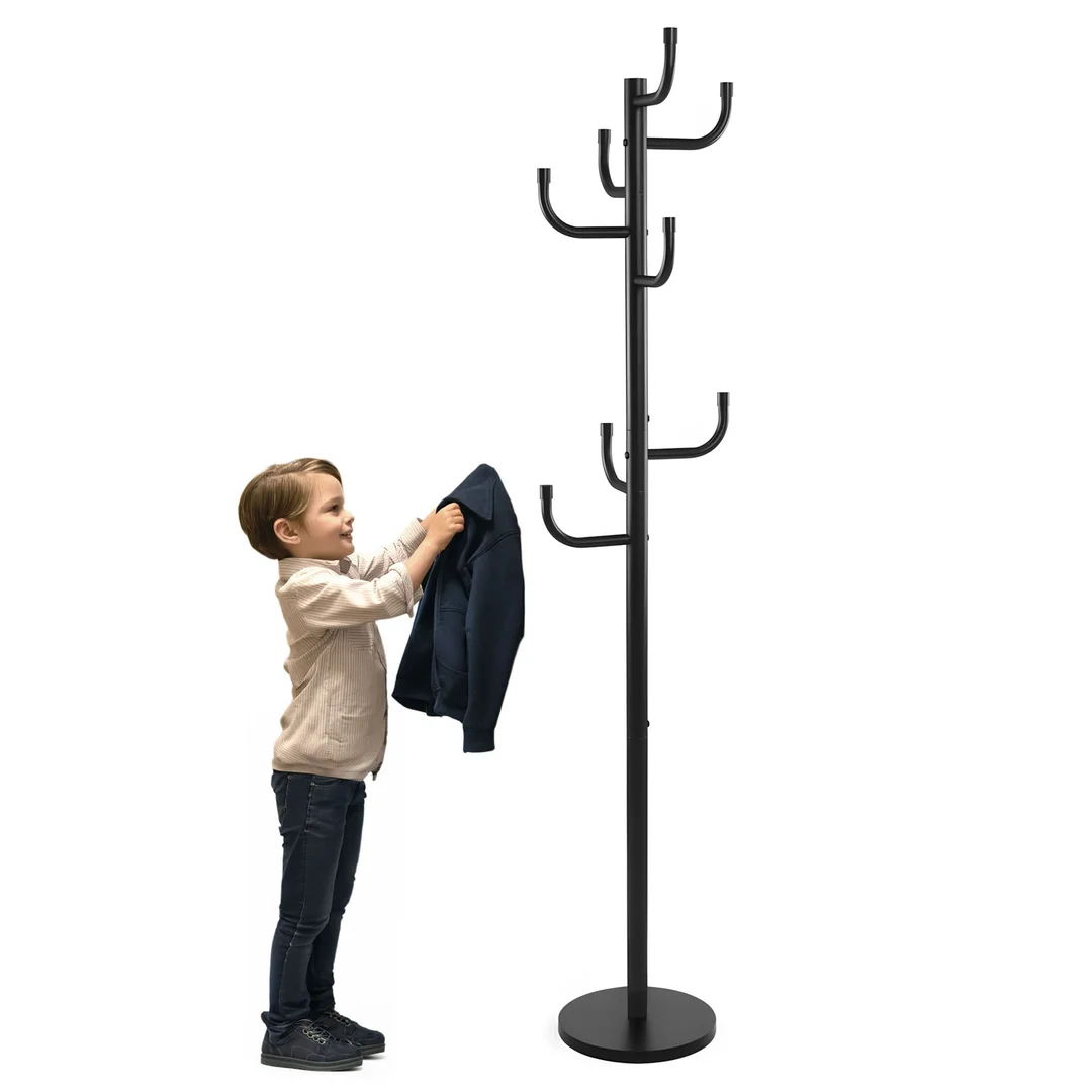 Wieszak stojący Wiktor 175cm czarny — zdjęcie 7