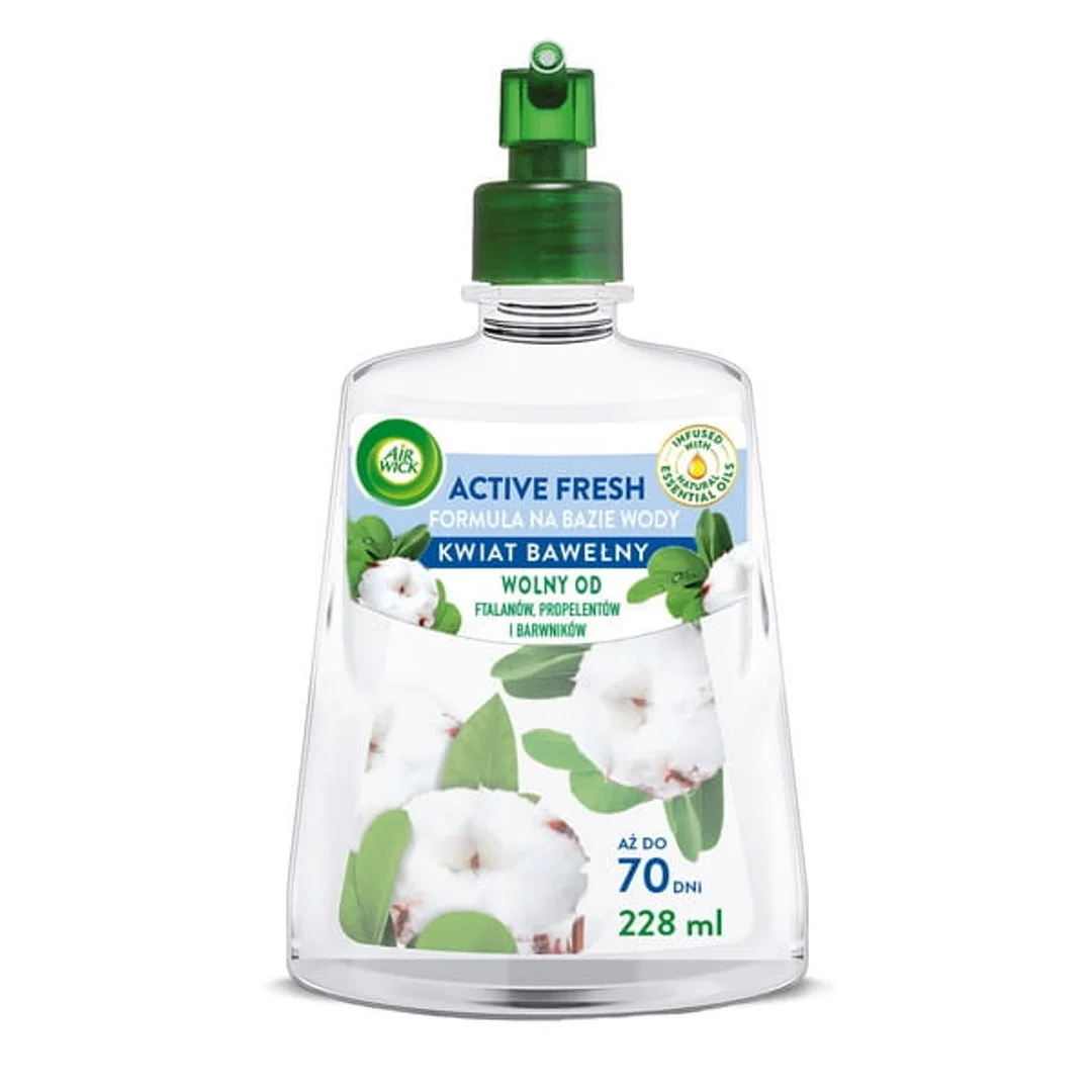 Air Wick Active Fresh Wkład Kwiat Bawełny/Fresh Cotton 228 ml