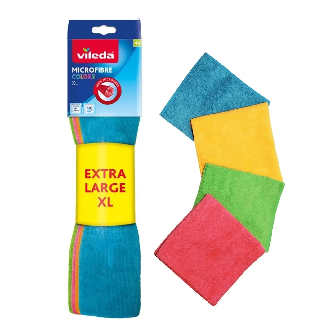 Ściereczka Vileda Mikrofibra Colors Extra Large 4 szt.