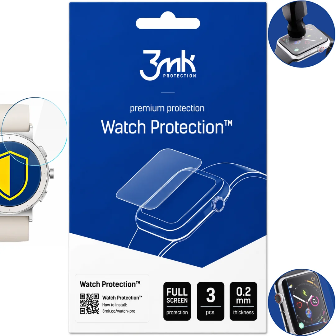 Szkło Hybrydowe Realme Watch S5 - 3mk Watch Protection FlexibleGlass