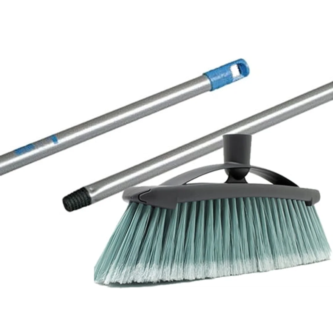 Zestaw Miotła Eco miękka 30 cm + Kij do szczotki z gwintem