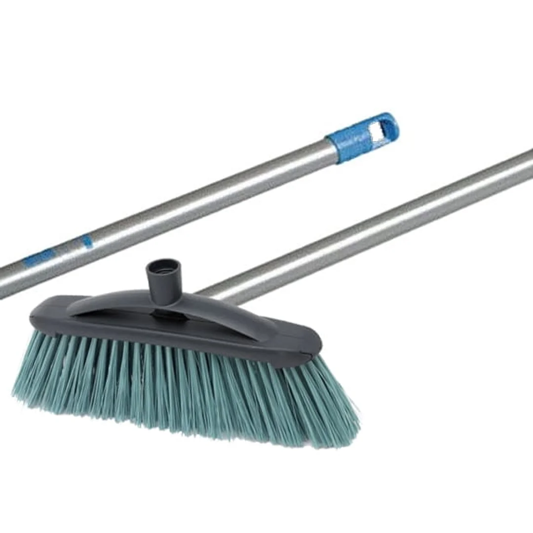 Zestaw Miotła Eco twarda 30 cm + Kij do szczotki z gwintem