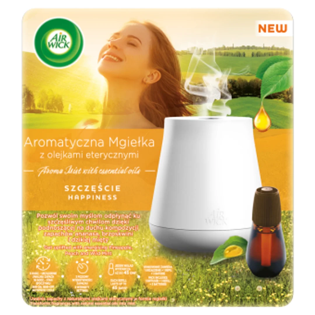 Air Wick Aromatyczna Mgiełka Szczęście/Happiness 20ml Komplet — zdjęcie 2