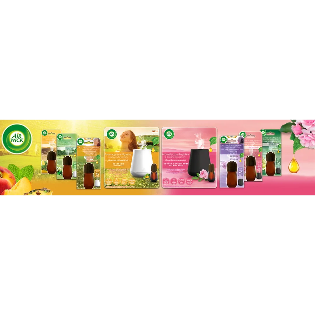 Air Wick Aromatyczna Mgiełka Szczęście/Happiness 20ml Komplet — zdjęcie 7