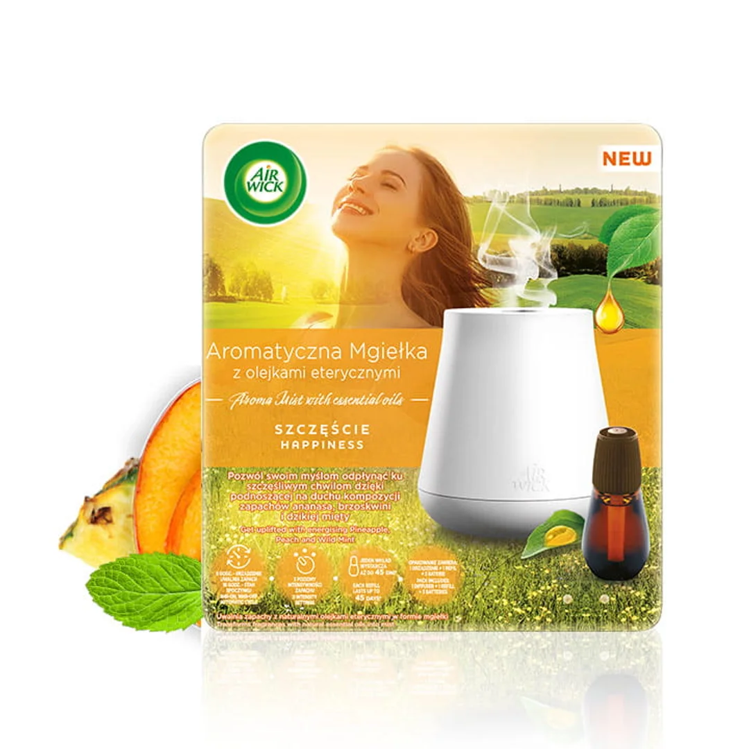 Air Wick Aromatyczna Mgiełka Szczęście/Happiness 20ml Komplet — zdjęcie 11