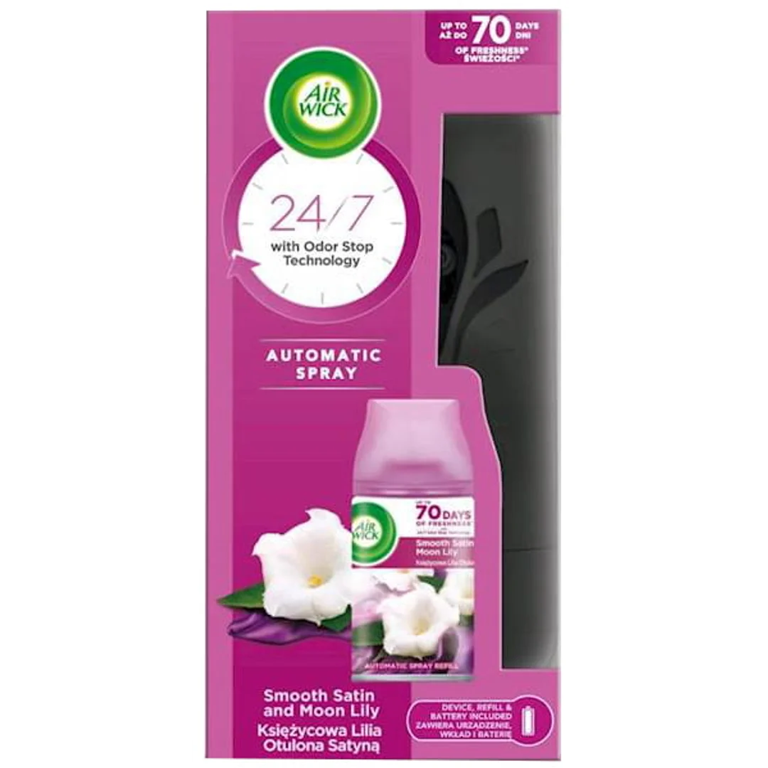 Air Wick Freshmatic Księżycowa Lilia Otulona Satyną/Satin Moon Lily 250 ml Komplet — zdjęcie 9