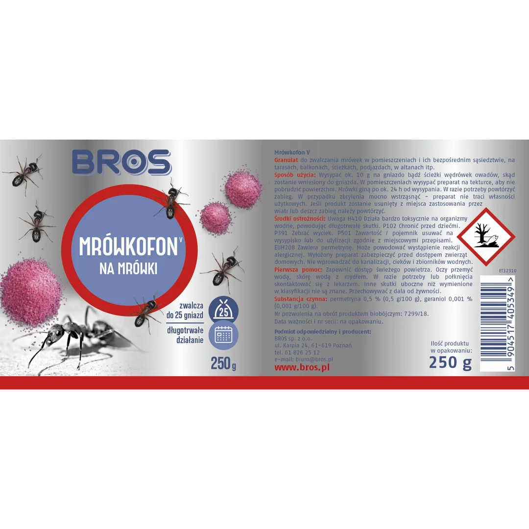 BROS - Mrówkofon - środek na mrówki 250g — zdjęcie 5