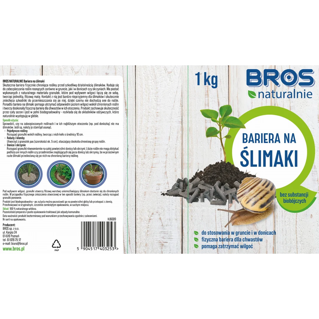 BROS NATURALNIE - bariera na ślimaki 1 kg — zdjęcie 6
