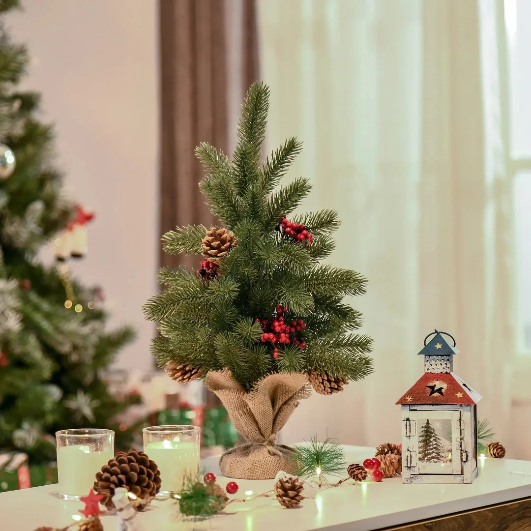 Choinka Sztuczna Mini Z Ozdobami 55 Gałęzi 50 cm PAKO 830-386 — zdjęcie 3