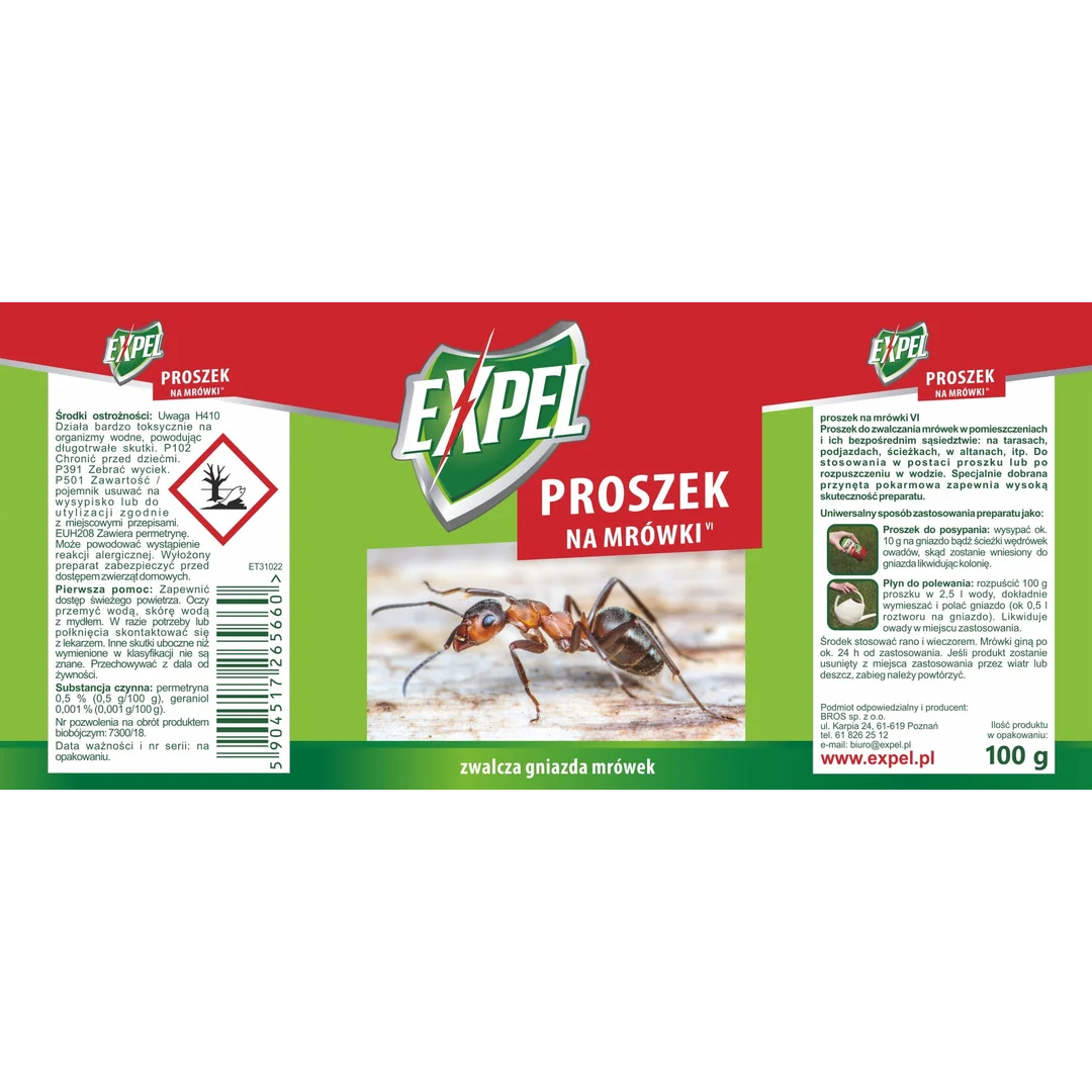 EXPEL - proszek na mrówki 100g — zdjęcie 4
