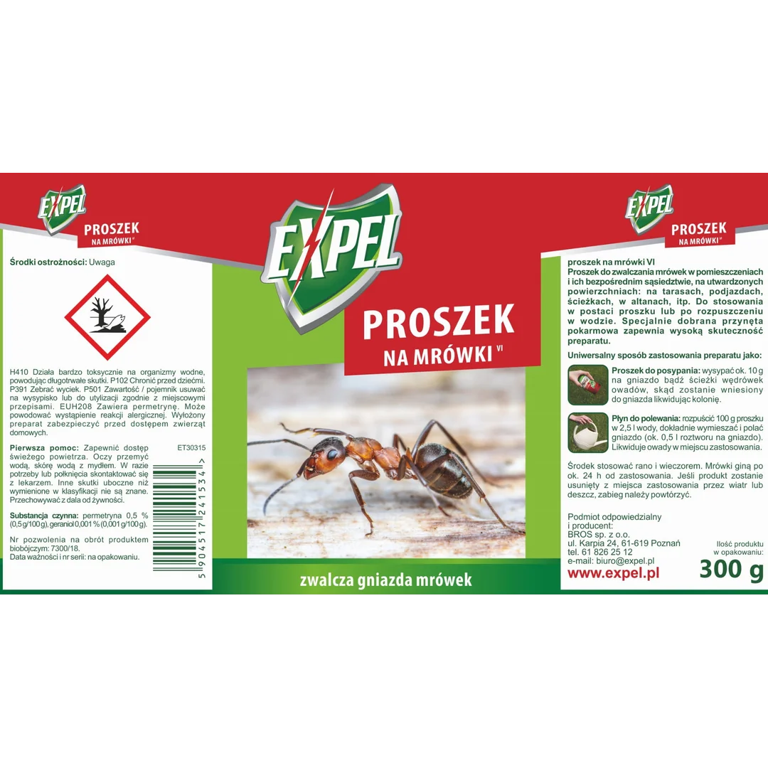 EXPEL - proszek na mrówki 300g — zdjęcie 7