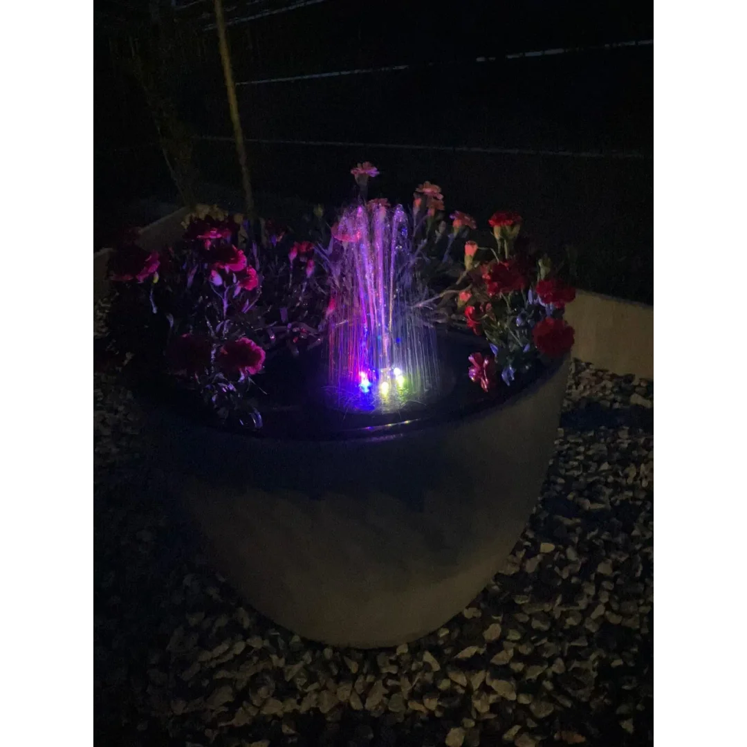 Fontanna Solarna Ogrodowa LED RGB Pływająca Moc 3 W 180 L/H 23227 — zdjęcie 15