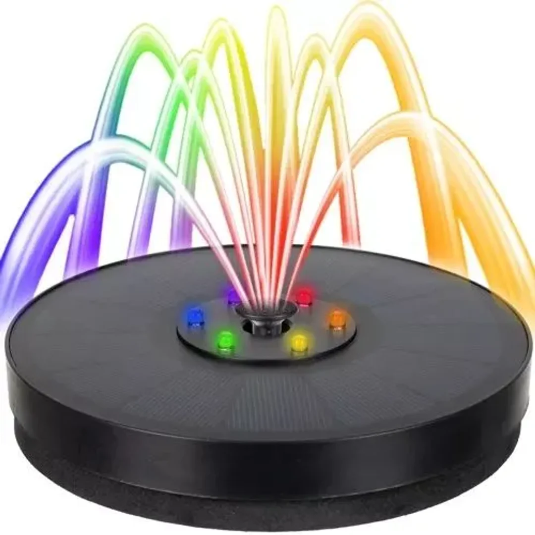 Fontanna Solarna Ogrodowa LED RGB Pływająca Moc 3 W 180 L/H 23227 — zdjęcie 9