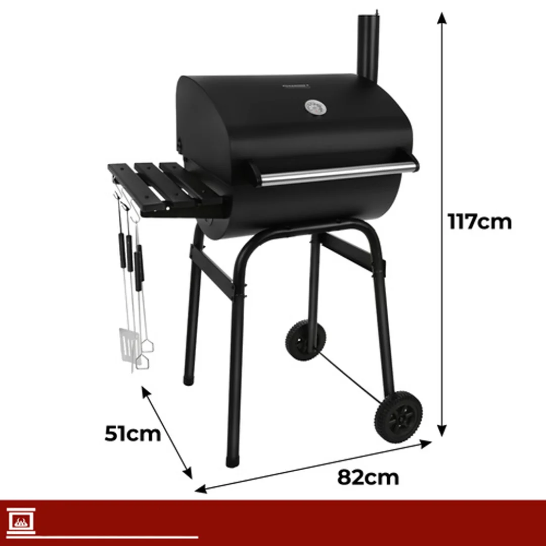 Grill Ogrodowy Z Pokrywą 82x51x117cm Kaminer — zdjęcie 4