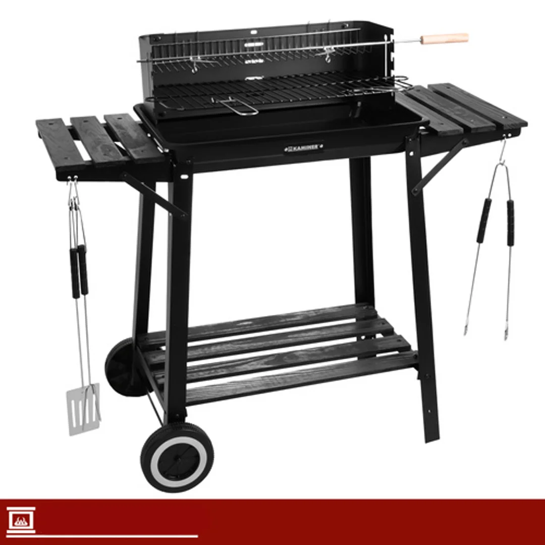 Grill Ogrodowy Z Rożnem 93x41x86cm Kaminer — zdjęcie 7