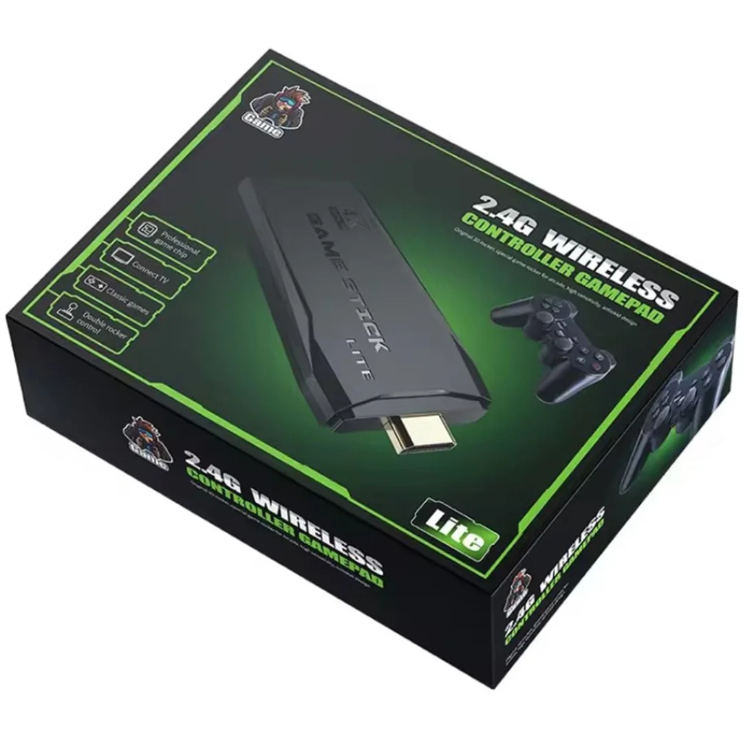 Konsola Do Gier Retro TV Hal Star 2 Pady Bezprzewodowe HDMI 64GB 20000 Gier — zdjęcie 15