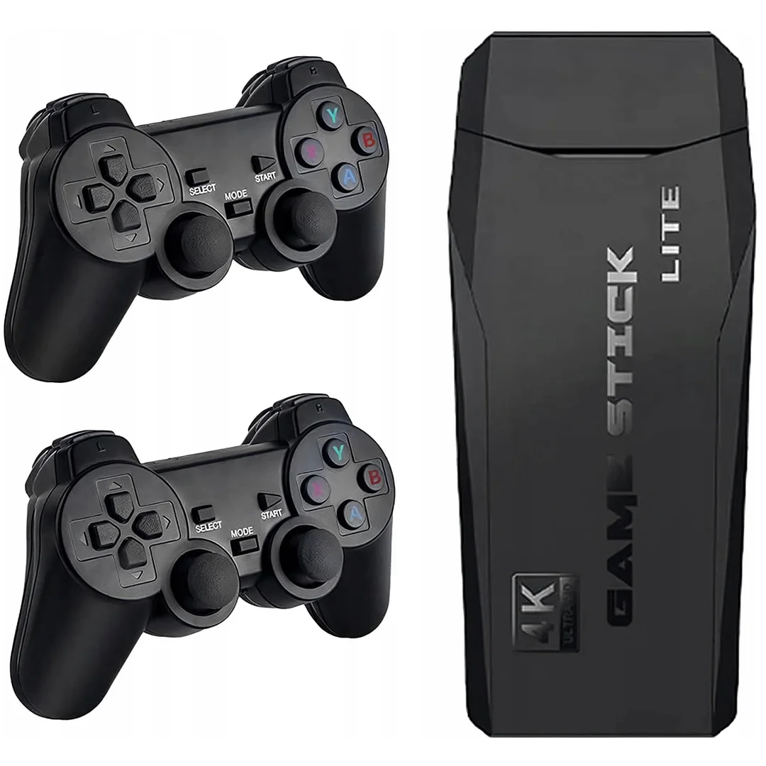 Konsola Do Gier Retro TV Hal Star 2 Pady Bezprzewodowe HDMI 64GB 20000 Gier — zdjęcie 7