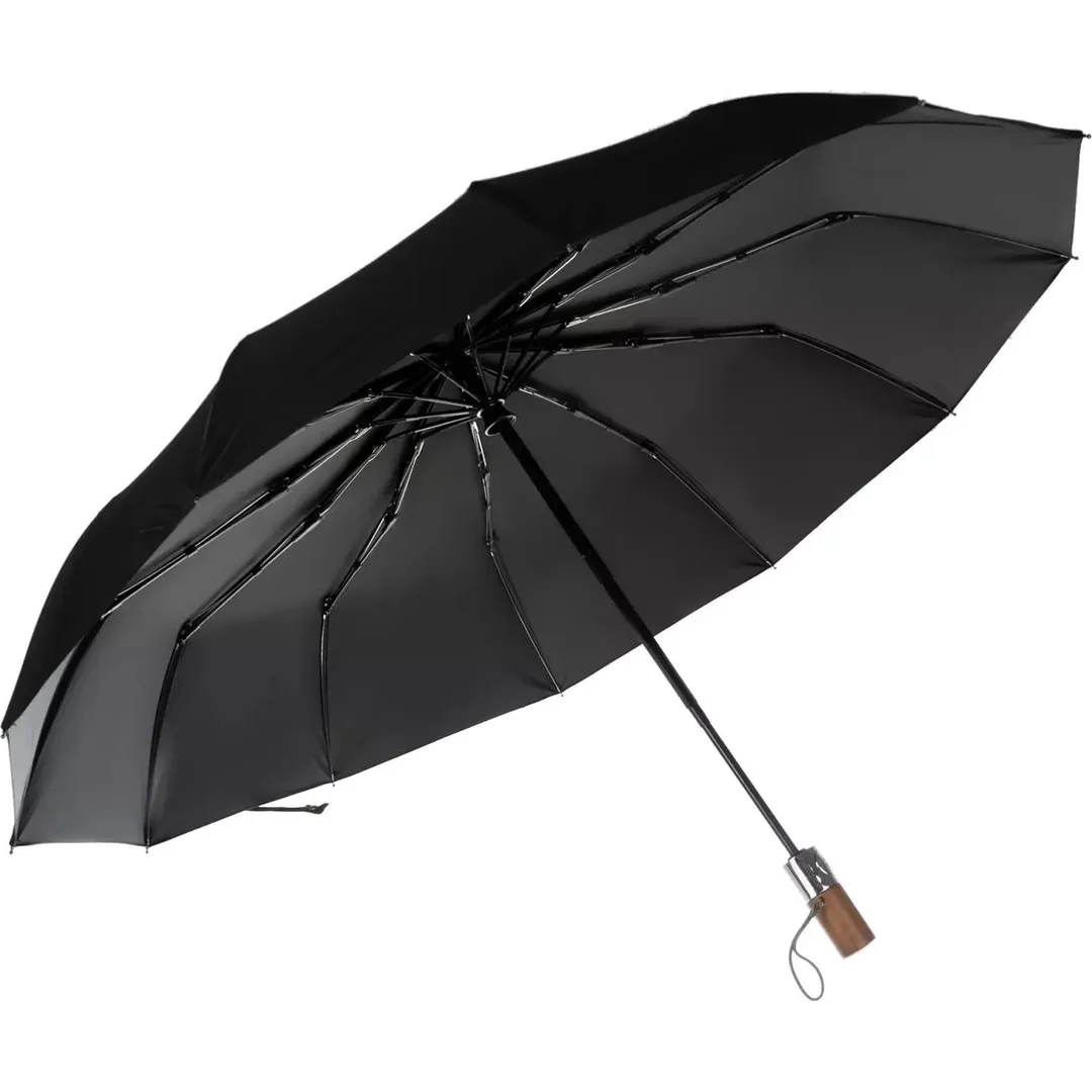 Parasol Składany Automatyczny Czarny 12 Drutów Pokrowiec 19368 — zdjęcie 2