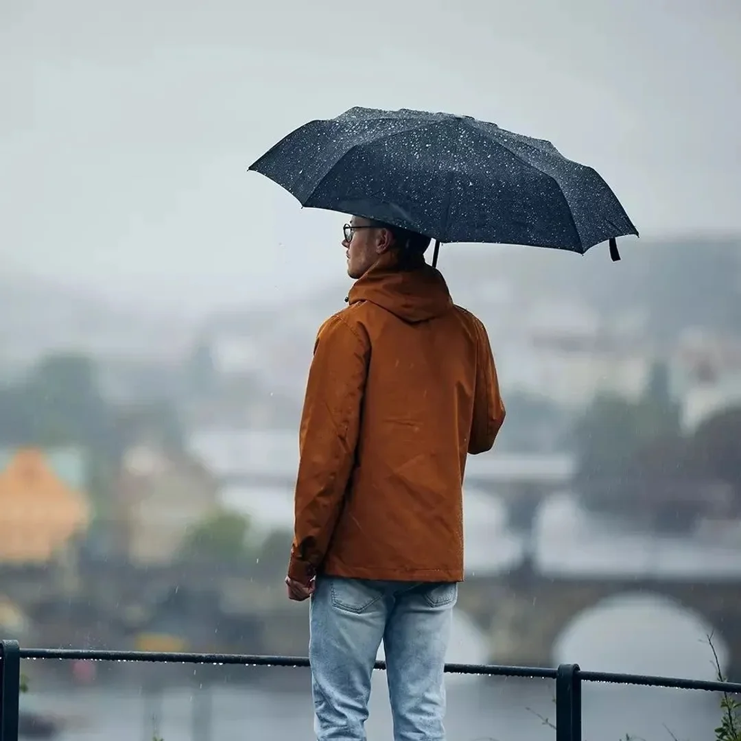Parasol Składany Automatyczny Czarny 12 Drutów Pokrowiec 19368 — zdjęcie 8