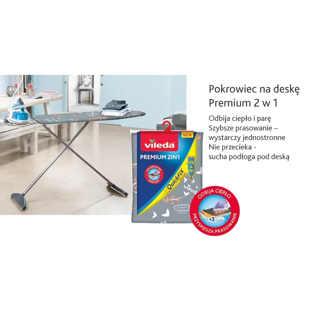 Pokrowiec na deskę Vileda Premium 2in1 — zdjęcie 4