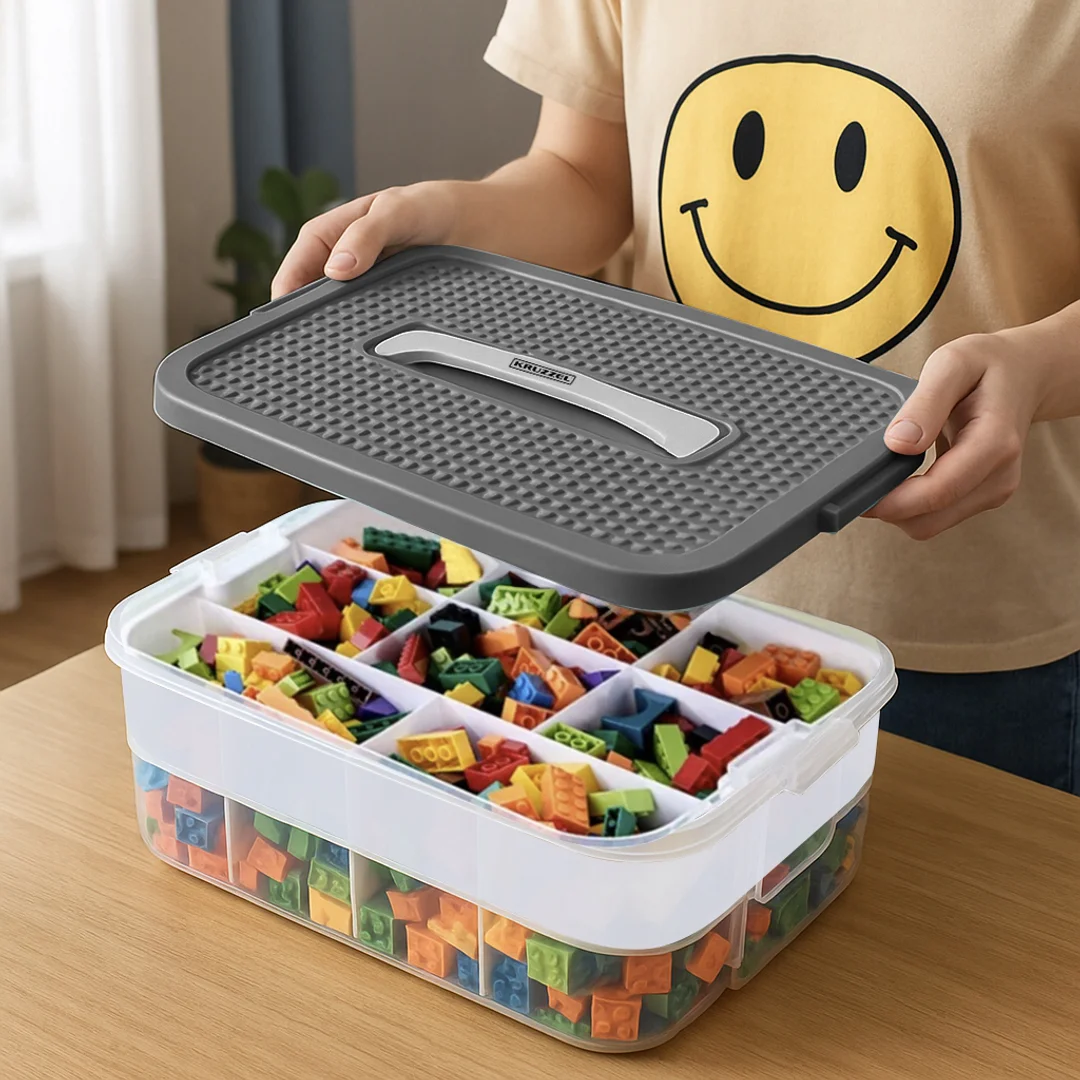 Pudełko Na Klocki- 4 Poziomy 29L Kruzzel 25758 — zdjęcie 8