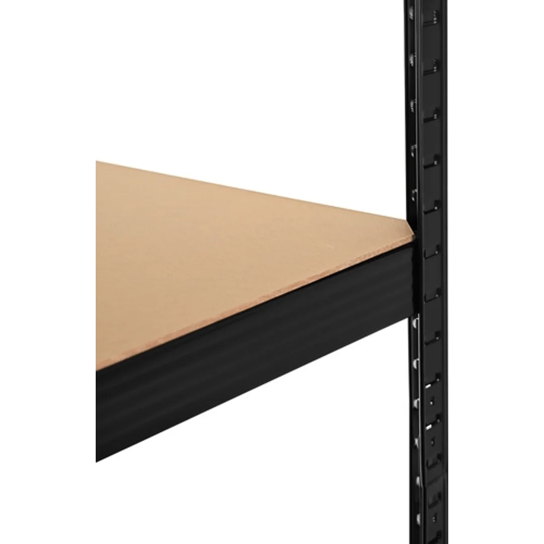Regał Magazynowy PAKO Czarny 150x75x30 4 Półki 700 Kg — zdjęcie 9