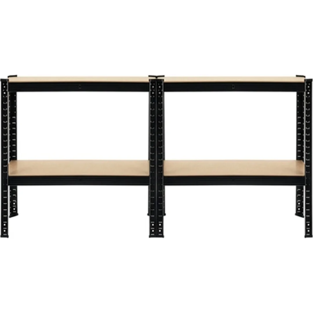 Regał Magazynowy PAKO Czarny 150x75x30 4 Półki 700 Kg — zdjęcie 10
