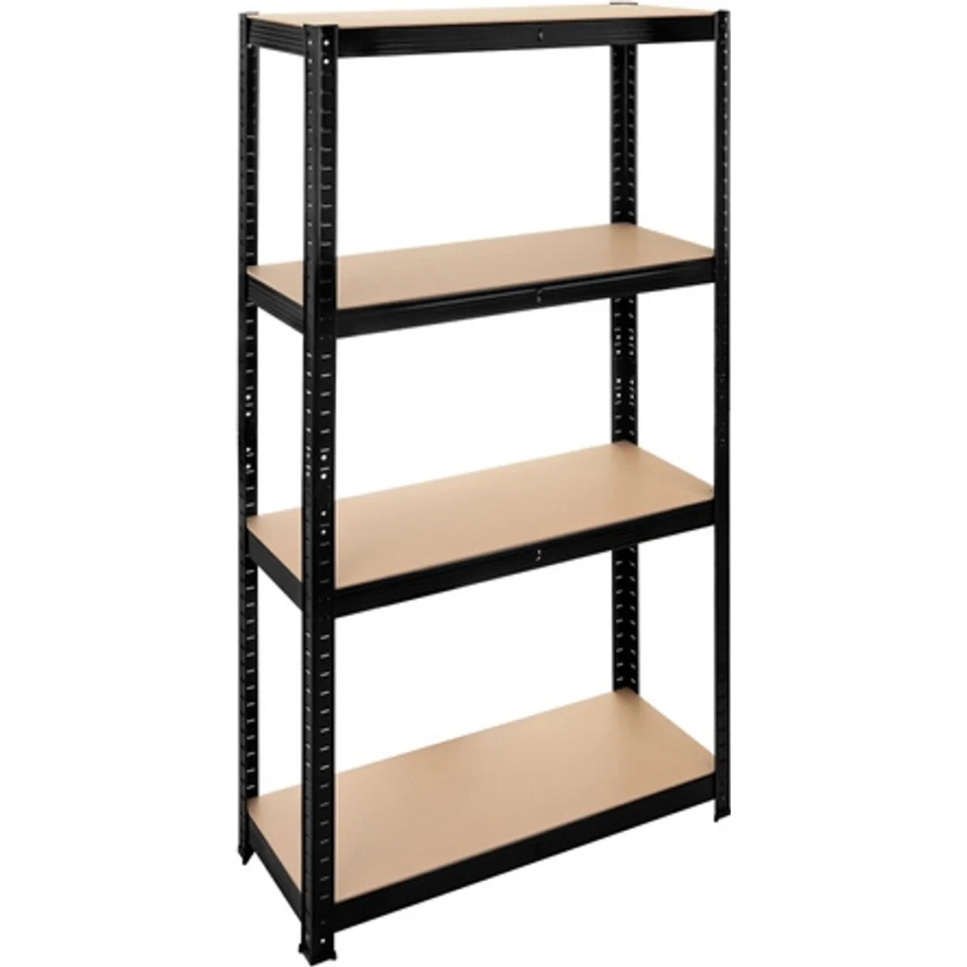 Regał Magazynowy PAKO Czarny 150x75x30 4 Półki 700 Kg — zdjęcie 11