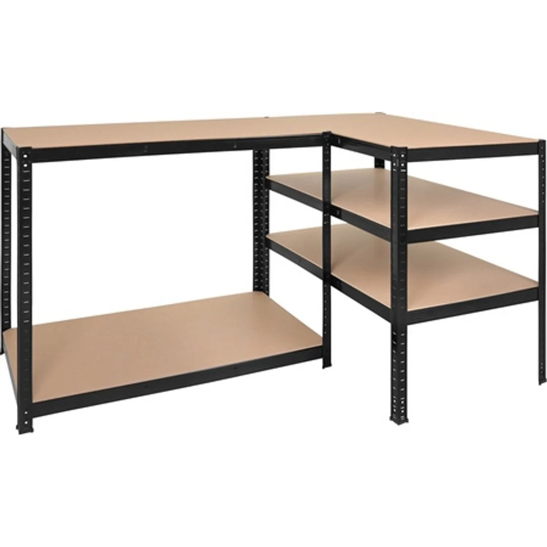 Regał Magazynowy PAKO Czarny 180x100x60 5 Półek 1000 Kg — zdjęcie 13
