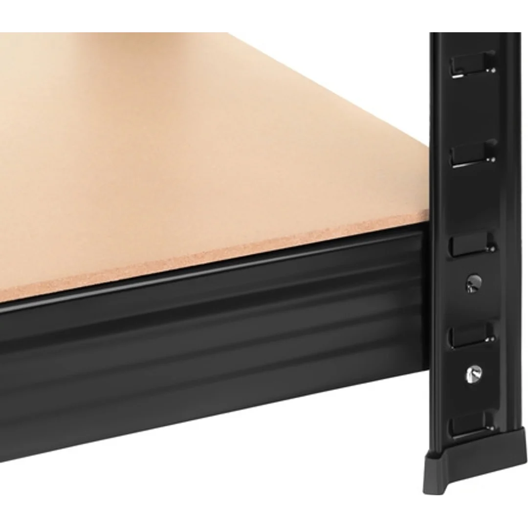 Regał Magazynowy PAKO Czarny 180x100x60 5 Półek 1000 Kg — zdjęcie 9