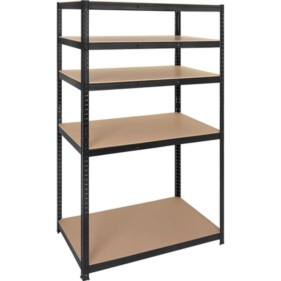 Regał Magazynowy PAKO Czarny 180x100x60 5 Półek 1000 Kg — zdjęcie 10