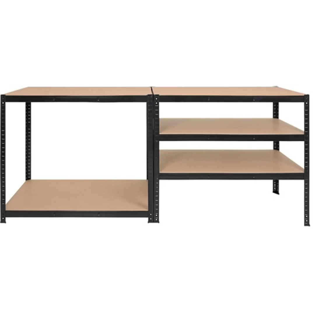 Regał Magazynowy PAKO Czarny 180x100x60 5 Półek 1000 Kg — zdjęcie 11