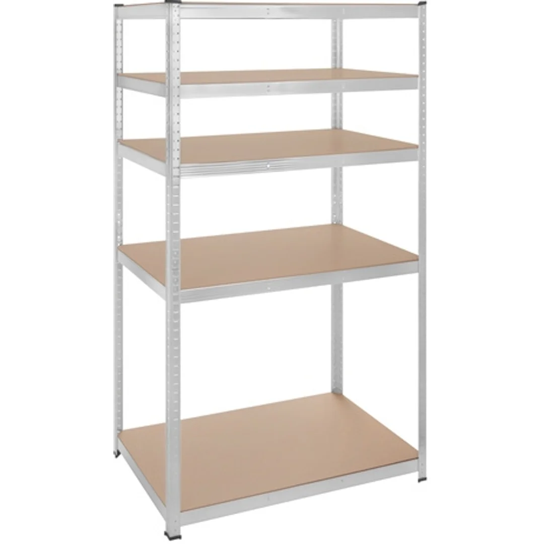 Regał Magazynowy PAKO Srebrny 180x100x60 5 Półek 1000 Kg — zdjęcie 14