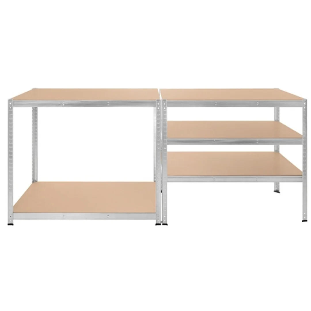 Regał Magazynowy PAKO Srebrny 180x100x60 5 Półek 1000 Kg — zdjęcie 6