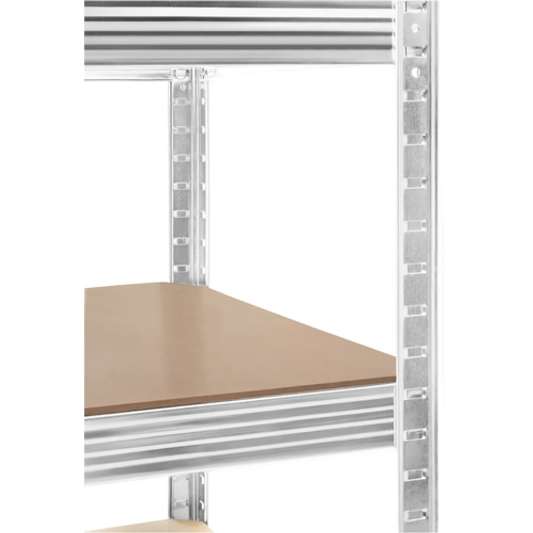 Regał Magazynowy PAKO Srebrny 180x100x60 5 Półek 1000 Kg — zdjęcie 10