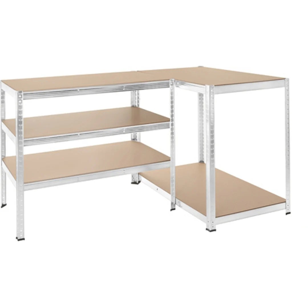 Regał Magazynowy PAKO Srebrny 180x100x60 5 Półek 1000 Kg — zdjęcie 11